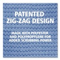 Sponges & Scrubbers | Rubbermaid Commercial FGQ41100BL00 24 in. Long Split Nylon/Polyester Blend Microfiber Wet Room Pads - Blue (12/Carton) image number 8