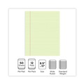 Office Jansan | Universal UNV22000 50-Sheets 8.5 in. x 11 in. Wide/Legal Rule Glue Top Pads - Canary-Yellow (1 Dozen) image number 8