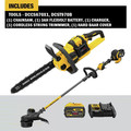Outdoor Power Combo Kits | Dewalt DCCS670X1-DCST970B 60V MAX FLEXVOLT Brushless Lithium-Ion 16 in. Cordless Chainsaw and String Trimmer Bundle (3 Ah) image number 1