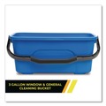 Mop Buckets | Gritt Commercial GRI18312PK 3-Gallon Window and General Cleaning Bucket - Blue (12/Carton) image number 9