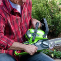Chainsaws | Greenworks 2000219 2000219 40V/12 in. Cordless Chainsaw with 2 Ah Battery and Charger image number 2