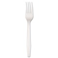 Cutlery | Boardwalk BWK FORKMWPS Mediumweight Polystyrene Fork - White (1000/Carton) image number 0