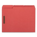 Office Jansan | Universal UNV13523 Deluxe Reinforced 1/3-Cut Top Tab Folders with Fasteners - Letter Size, Red (50/Box) image number 1