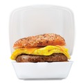 Facility Maintenance & Supplies | Dart 60HT1 5-7/8 in. x 6 in. x 3 in. Hinged Lid Foam Containers - White (500/Carton) image number 5