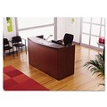 Alera ALEVA327236MY Valencia Series 71 in. x 35.5 in. x 29.5 in. - 42.5 in. Reception Desk with Counter - Mahogany image number 5
