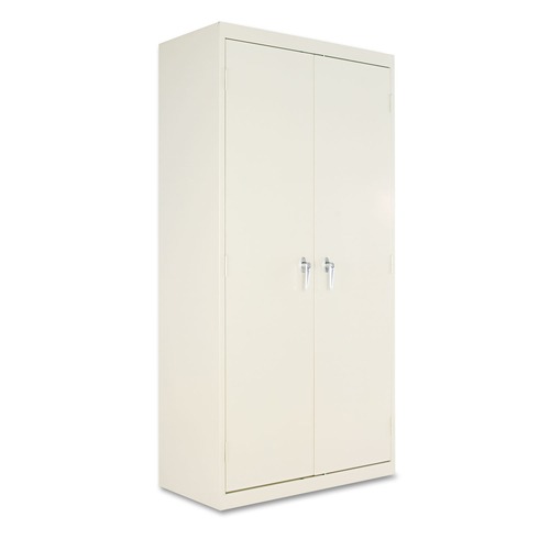  | Alera CM7218PY 36 in. x 18 in. x 72 in. Heavy-Duty Welded Storage Cabinet with 4 Adjustable Shelves - Putty image number 0