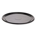 Food Service | WNA WNA A516PBL 16 in. Diameter Caterline Casuals Thermoformed Plastic Platters - Black (25/Carton) image number 1