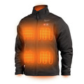 Heated Jackets | Milwaukee 204B-21L M12 TOUGHSHELL Lithium-Ion Cordless Heated Jacket (3 Ah) - Large, Black image number 1