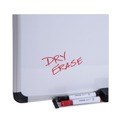 | Universal UNV43841 36 in. x 24 in. Deluxe Porcelain Magnetic Dry Erase Board - White Surface, Aluminum Frame image number 1