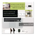 Office Electronics & Batteries | GoGreen Power GG-1462USBC 4 ft. Length Cord 450 Joules Four-Outlet Surge Protector with Three USB Ports - White image number 6