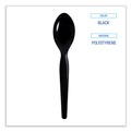 Cutlery | Boardwalk BWKTSHWPSBIW Heavyweight Wrapped Polystyrene Teaspoon Cutlery - Black (1000/Carton) image number 5