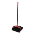 Cleaning Cloths | Nexstep Commercial Products 96208 30 in. Handle 13 in. x 35 in. Maxi-Plus Plastic Lobby Dust Pan with Rear Wheels - Black (6/Carton) image number 1