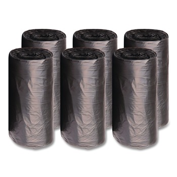 Boardwalk V8046EKKR01 40 in. x 46 in. 45 gal. 19 mic High-Density Can Liners - Black (150/Carton)