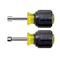 Nut Drivers | Klein Tools 610M 2-Piece Stubby 1-1/2 in. Magnetic Nut Driver Set image number 0