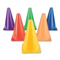 Toys | Champion Sports TC9SET 5 in. x 5 in. Base 9 in. Tall  High-Visibility Plastic Cones - Assorted Colors (6/Set) image number 0
