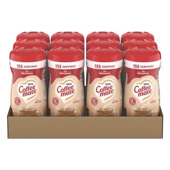 Coffee-Mate 12039042 11 oz. Canister Non-Dairy Powdered Creamer - Original (12/Carton)