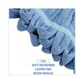Mops | Boardwalk BWKMWTMBCT Microfiber Looped-End Wet Mop Head - Medium, Blue (12/Carton) image number 5