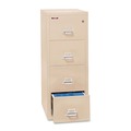Office & Office Supplies | FireKing 4-2131-CPA 20.81 in. x 31.56 in. x 52.75 in. Insulated 4-Drawer Vertical File with 1-Hour Fire Protection - Parchment image number 0