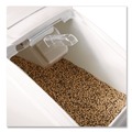 Food Trays, Containers, and Lids | Rubbermaid Commercial FG360088WHT 20.57 Gallon 13-1/8 in. x 29-1/4 in. x 28 in. ProSave Mobile Ingredient Bin - White image number 3