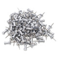 Office Jansan | GEM CPAL3 0.38 in. Aluminum Head Push Pins - Silver (100/Box) image number 0
