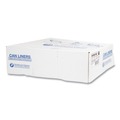 Trash Bags | Inteplast Group S434816K 60 gal. 16 microns 43 in. x 48 in. High-Density Interleaved Commercial Can Liners - Black (25 Bags/Roll, 8 Rolls/Carton) image number 4