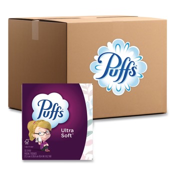 Puffs 80374519 Ultra Soft 2-Ply Facial Tissue - White (24/Carton)