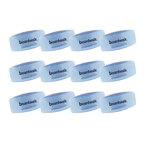 Odor Control | Boardwalk BWKCLIPCBL Bowl Clips - Cotton Blossom, Blue (12/Box) image number 0