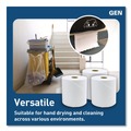 Facility Maintenance & Supplies | GEN G2820 1-Ply 8 in. x 800 ft. Hardwound Roll Towels - White (6/Carton) image number 7