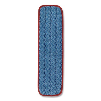 Rubbermaid Commercial 18-1/2 in. x 5 1/2 in. x 1/2 in. Microfiber Wet Mopping Pad - Red