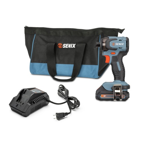 Impact Drivers | Senix PDIX2-M2 20V Max Brushless Lithium-Ion 1/4 in. Cordless Impact Driver Kit (2 Ah) image number 0