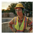 Ear Protection | 3M X1A PELTOR X Series 22 dB NRR Earmuffs - Black/Green image number 2