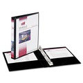 Office Jansan | Avery 27725 8.5 in. x 5.5 in. 0.5 in. Capacity 3 Rings Mini Size Durable View Binder with Round Rings - Black image number 0
