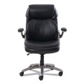 Office Jansan | SertaPedic 48966 Supports Up to 275 lbs. 18.5 in. to 21.5 in. Seat Height Cosset Mid-Back Executive Chair - Black Seat/Back Slate Base image number 1