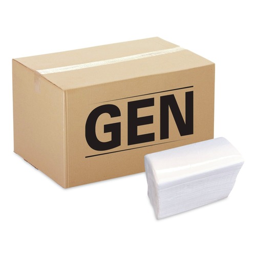 Paper Towels and Napkins | GEN GEN15X17DIN 14.50 in. x 16.50 in. 2-Ply Dinner Napkins - White (3000/Carton) image number 0