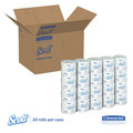 Cleaning & Janitorial Supplies | Scott 13607 Traditional Septic Safe 2-Ply Essential Standard Roll Bathroom Tissue - White (20-Box/Carton 550-Sheet/Roll) image number 2