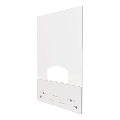 Desk Accessories & Office Organizers | Deflecto PBCMA3138P 31.5 in. x 38 in. Acrylic Mounting Safety Barrier with Pass Thru - Clear (2/Carton) image number 0
