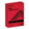 Cleaning & Janitorial Supplies | PrintWorks Professional 00117 8.5 in. x 11 in. 65 lbs. Text Weight Color Cardstock - Red (1-Ream) image number 0
