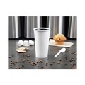 Cups and Lids | SOLO 420W-2050 20 oz. Single-Sided Poly Paper Hot Cups - White (15 Packs/Carton) image number 4