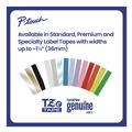 Bulk Savings Pricing 2 | Brother P-Touch TZES231G 0.47 in. x 26.2 ft. TZe Standard Adhesive Laminated Labeling Tape - Black on White image number 6