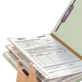 Office Jansan | Smead 14076 Pressboard Six-Section Classification Folders with 2/5-Cut Tabs- Letter, Gray/Green (10/Box) image number 3
