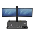  | Fellowes Mfg Co. 8082001 Lotus VE Dual 29 in. x 28.5 in. x 42.5 in. Sit-Stand Workstation - Black image number 2