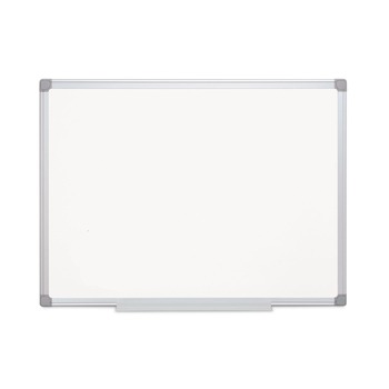 MasterVision Earth Silver 36 in. x 24 in. Easy Clean Dry Erase Boards - White Surface/Satin Aluminum Frame