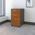 Office Filing Cabinets & Shelves | Bush WC72453SU 15.75 in. x 20.25 in. x 27.88 in. Series C 3-Drawers Box/Box/File Legal/Letter/A4/A5 Mobile Left/Right Pedestal File - Cherry/Gray image number 3