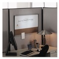Bulletin Boards | Quartet ARCCB3018 30 in. x 18 in. ARC Frame Cubicle Combo Dry Erase/Cork Bulletin Board - Tan/White Surface/Satin Aluminum Frame image number 3