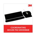 Office Jansan | 3M WR209MB Nonskid Base Antimicrobial Foam Keyboard Wrist Rest - Black image number 6