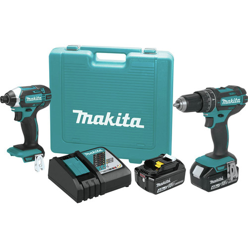 Combo Kits | Factory Reconditioned Makita XT261M-R LXT Lithium-Ion Impact Driver / Hammer Drill Combo Kit (4 Ah) image number 0