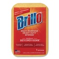 Sponges & Scrubbers | Brillo 22401 4.25 in. x 6.25 in. Multi-Purpose Sponge - Yellow (6/Carton) image number 1