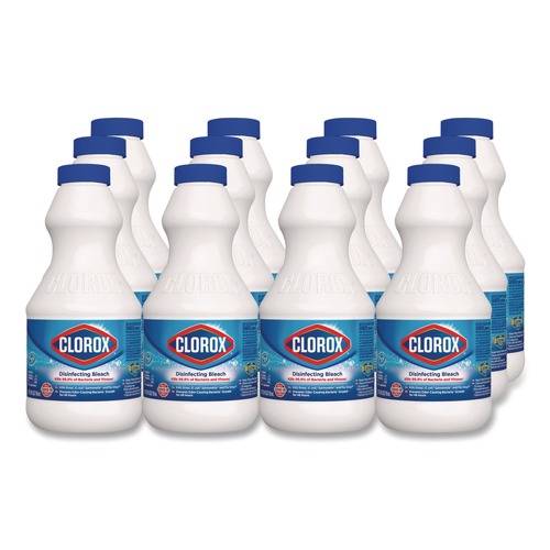 Office Jansan | Clorox CLO32251 24 oz. Bottle Concentrated Regular Disinfecting Bleach (12/Carton) image number 0