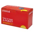 Office Jansan | Universal UNV30010 3.13 in. x 5.75 in. x 4 in. AC-Powered Electric Pencil Sharpener - Black image number 1
