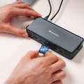Office Jansan | Verbatim 32171 15-in-1 Audio/DisplayPort/HDMI/Micro SD/RJ45/SD/USB-A/USB-C Pro Docking Station - Gray image number 2